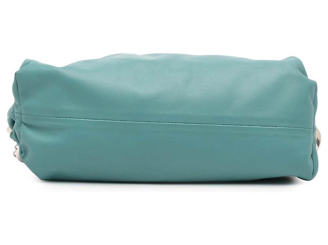 Pochette a Catena in Pelle di Agnello Blu Bottega Veneta Blu chiaro - vista 3