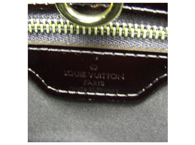 Borsa Louis Vuitton Monogram Vernis Wilshire PM Bordò - vista 10