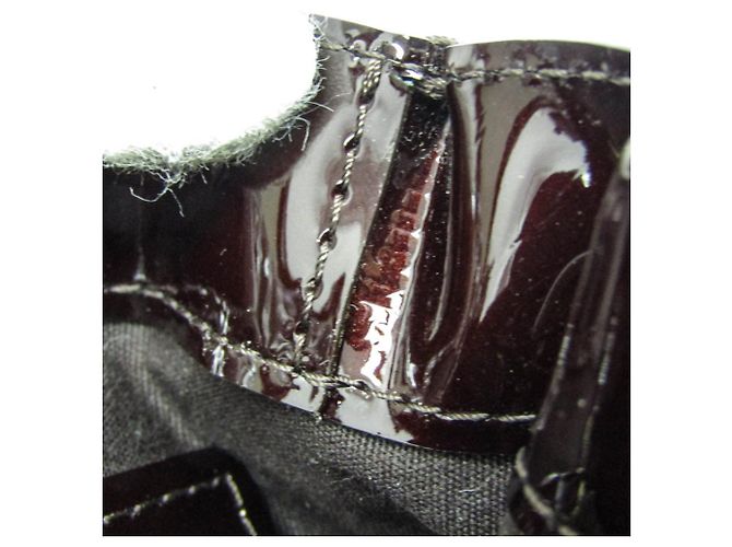 Borsa Louis Vuitton Monogram Vernis Wilshire PM Bordò - vista 11