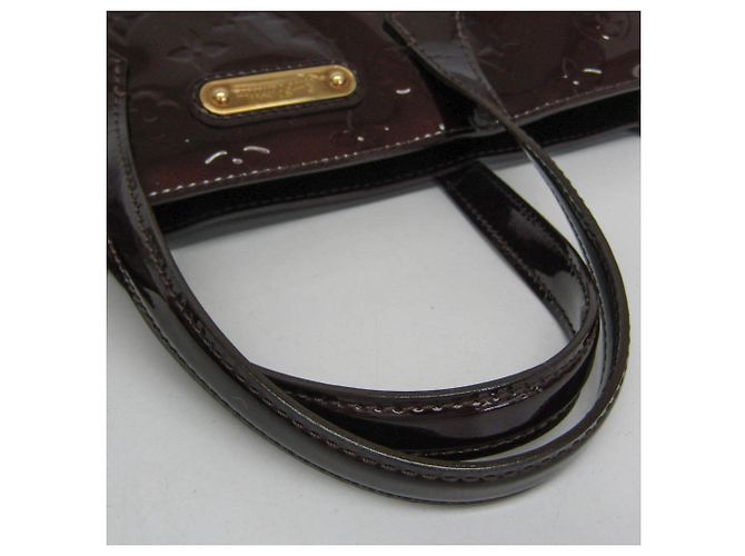 Borsa Louis Vuitton Monogram Vernis Wilshire PM Bordò - vista 9