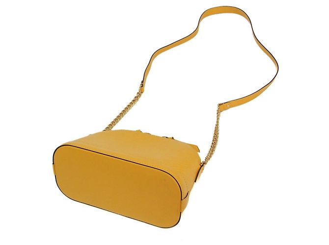 Bolsa de Ombro MINI Alma em Epi Louis Vuitton Dourado Amarelo - vista 3