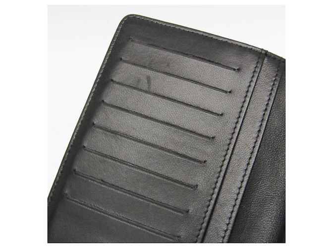 Carteira longa de couro feminina com charme símbolo Chanel Preto - vista 10