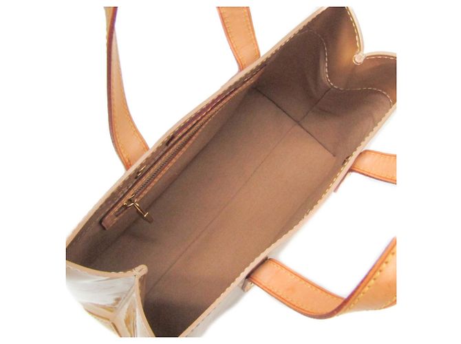Borsa Louis Vuitton Monogram Vernis Reade PM Nocciola - vista 4