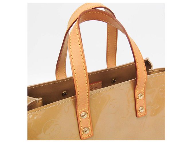 Borsa Louis Vuitton Monogram Vernis Reade PM Nocciola - vista 9