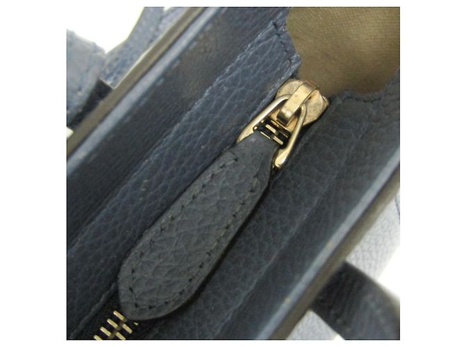 Borsa in pelle Gucci Swing blu - vista 12