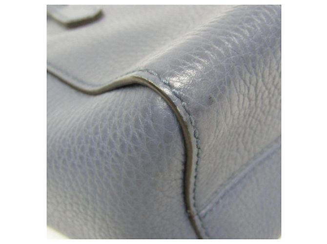 Borsa in pelle Gucci Swing blu - vista 4