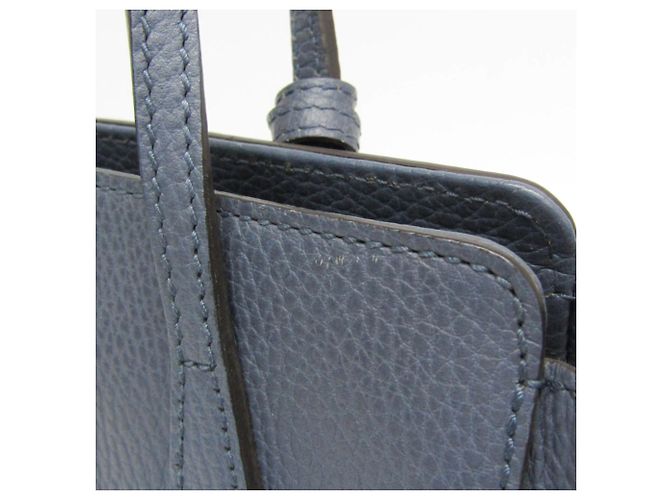 Borsa in pelle Gucci Swing blu - vista 8