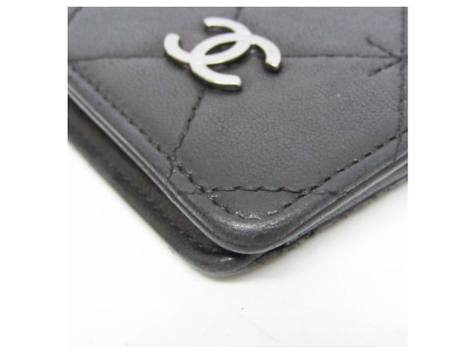 Chanel Coco Mark Damen-Lammleder Langbörse Schwarz - Ansicht 10