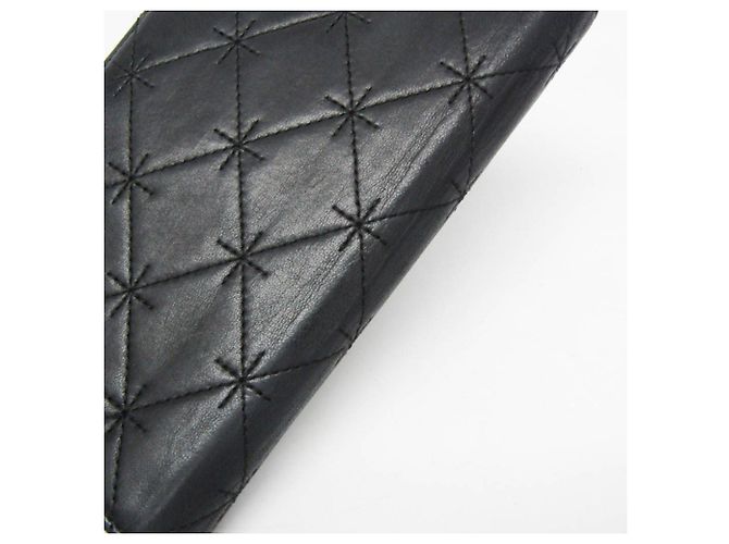 Chanel Coco Mark Damen-Lammleder Langbörse Schwarz - Ansicht 13