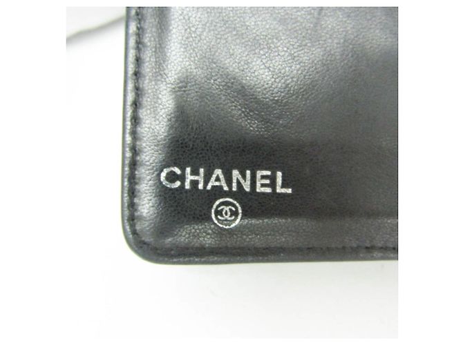 Chanel Coco Mark Damen-Lammleder Langbörse Schwarz - Ansicht 17