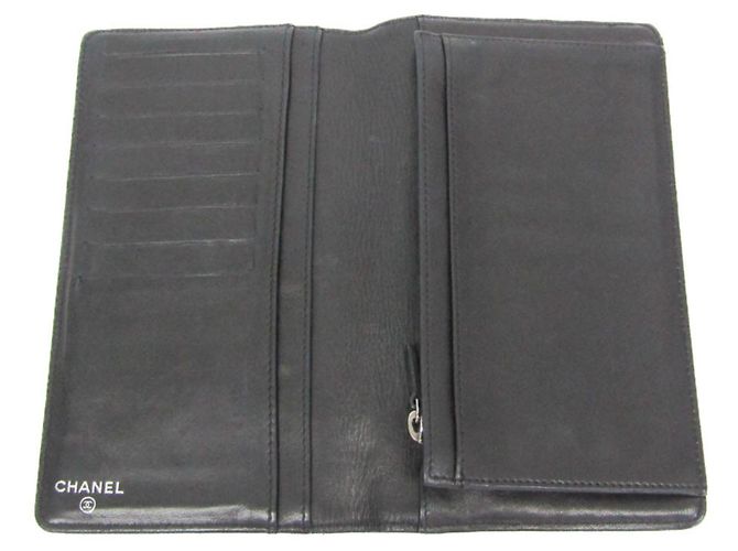 Chanel Coco Mark Damen-Lammleder Langbörse Schwarz - Ansicht 4