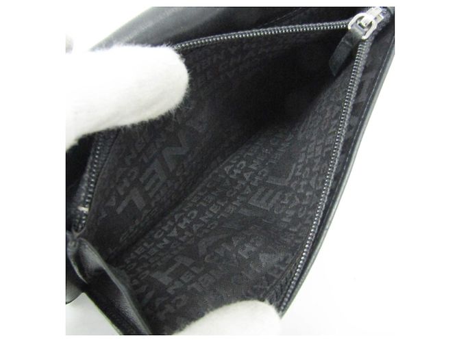 Chanel Coco Mark Damen-Lammleder Langbörse Schwarz - Ansicht 5