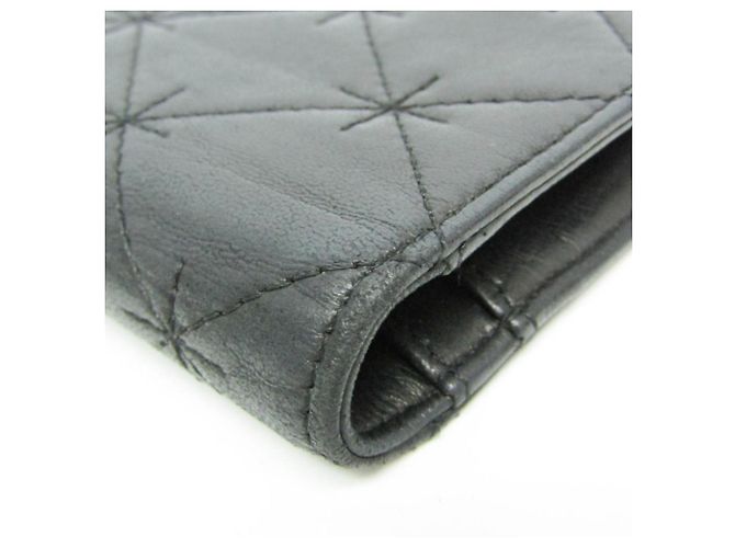 Chanel Coco Mark Damen-Lammleder Langbörse Schwarz - Ansicht 7
