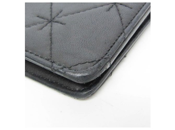 Chanel Coco Mark Damen-Lammleder Langbörse Schwarz - Ansicht 8