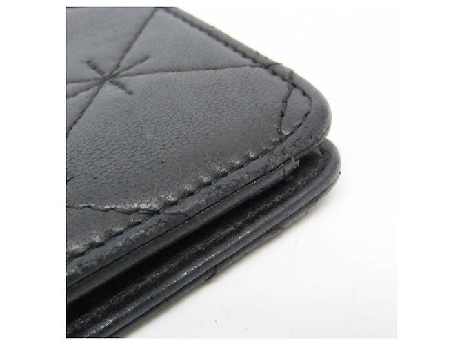 Chanel Coco Mark Damen-Lammleder Langbörse Schwarz - Ansicht 9