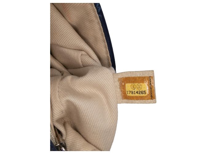 Chanel Blu Mini Double Stitch Hamptons Flap - vista 10