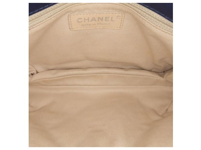 Chanel Blu Mini Double Stitch Hamptons Flap - vista 4