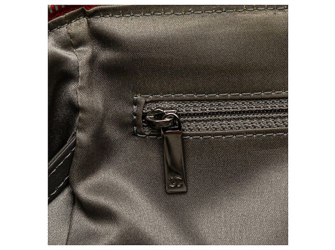 Chanel Rote Lammleder Quadratgesteppt Lax Handtasche - Ansicht 7