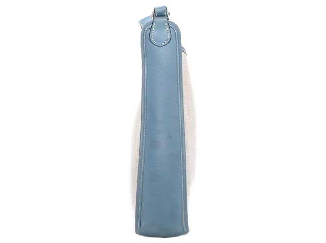 Hermès Borsa a spalla Hermes Vespa PM in tela blu jeans - vista 4