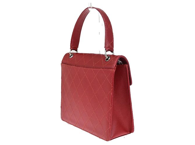 Chanel Vintage Top Handle Flap Quilted Caviar Small - vue 4