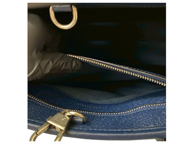 Bolsa de mão em lona e couro Sherry Line com G entrelaçado GUCCI Preto Vermelho Azul Verde Azul marinho - vista 10