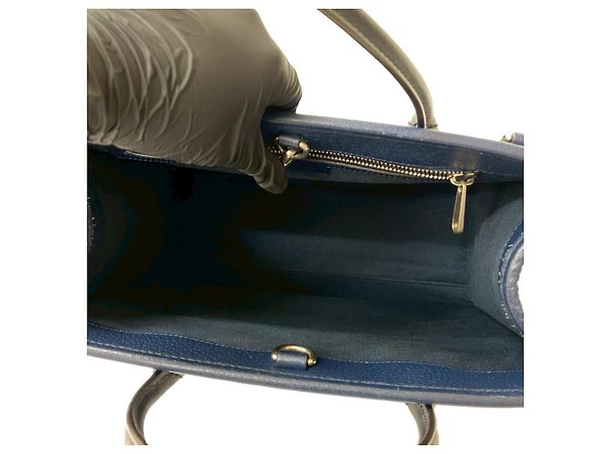 Bolsa de mão em lona e couro Sherry Line com G entrelaçado GUCCI Preto Vermelho Azul Verde Azul marinho - vista 9
