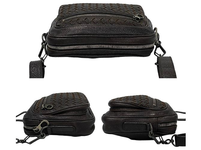 Borsa a spalla mini in pelle Intrecciato di Bottega Veneta Marrone - vista 5