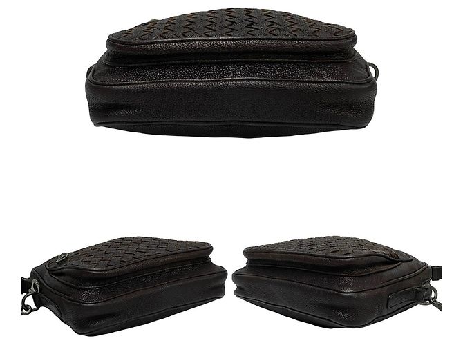 Borsa a spalla mini in pelle Intrecciato di Bottega Veneta Marrone - vista 6