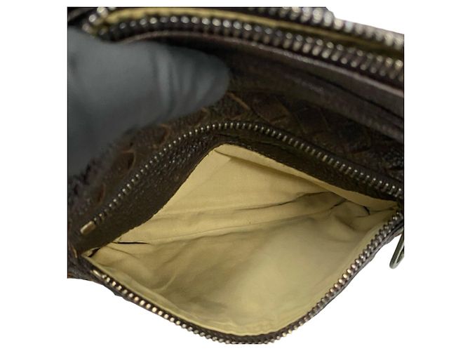Borsa a spalla mini in pelle Intrecciato di Bottega Veneta Marrone - vista 9
