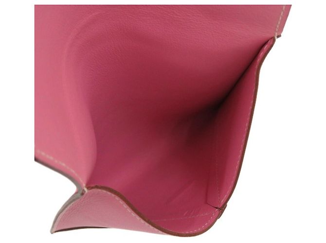 Pochette Bianca in pelle rosa Hermès Bianco - vista 7