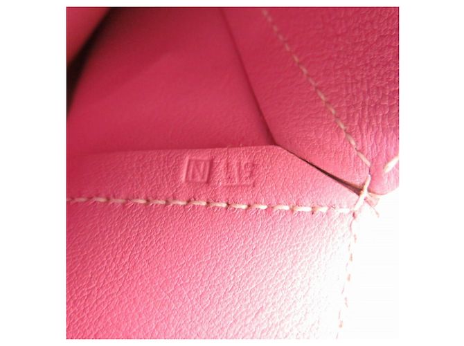 Pochette Bianca in pelle rosa Hermès Bianco - vista 8