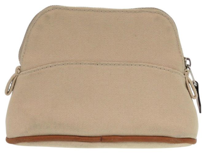 Pochette Bolide 16 Mini di Hermès Beige Arancione - vista 3
