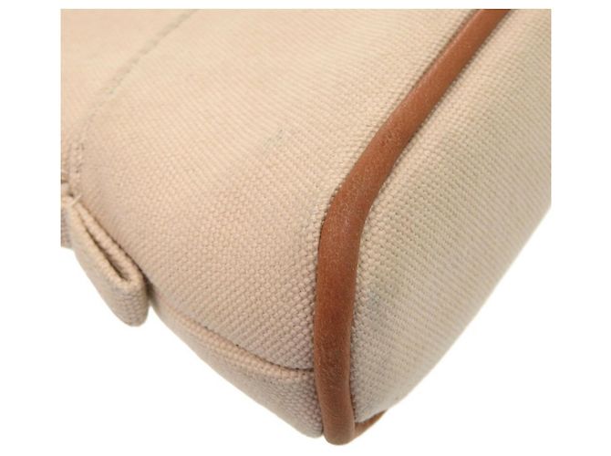 Pochette Bolide 16 Mini di Hermès Beige Arancione - vista 8
