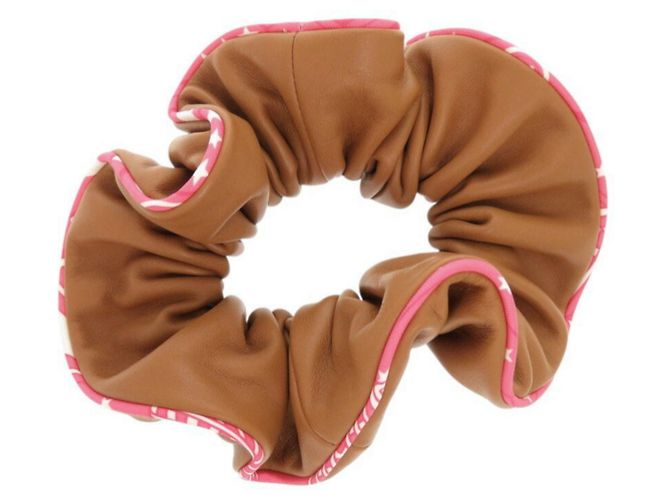 Hermès Claudia Seidenschal Braun Pink - Ansicht 3