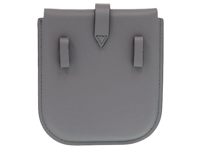 Marsupio in pelle grigia Burberry Marrone - vista 3