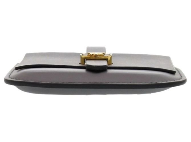 Marsupio in pelle grigia Burberry Marrone - vista 6