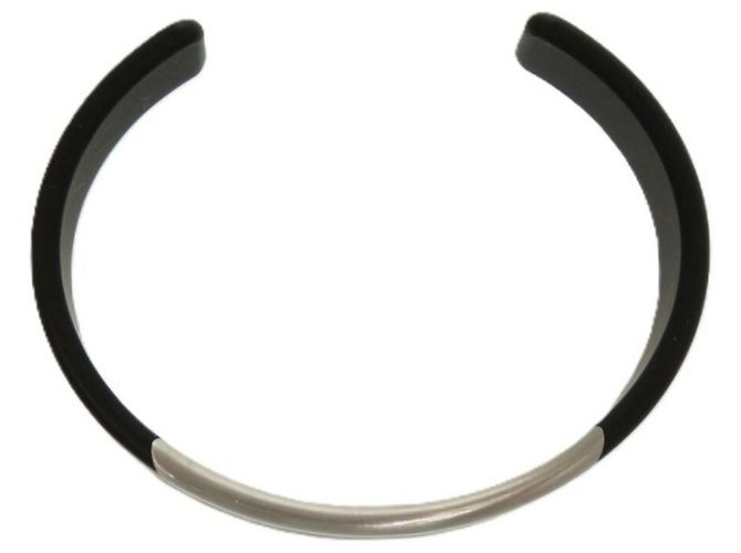 Pulsera Trincafe Hermès en acero inoxidable Negro Plata - vista 5