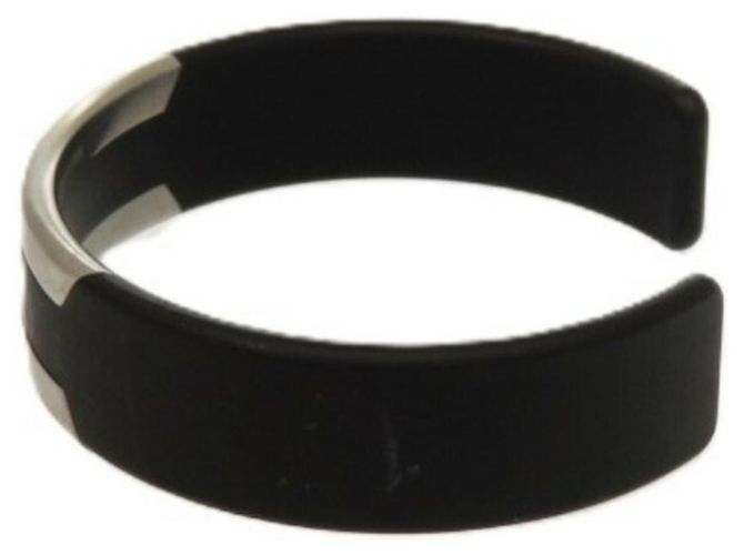 Pulsera Trincafe Hermès en acero inoxidable Negro Plata - vista 6