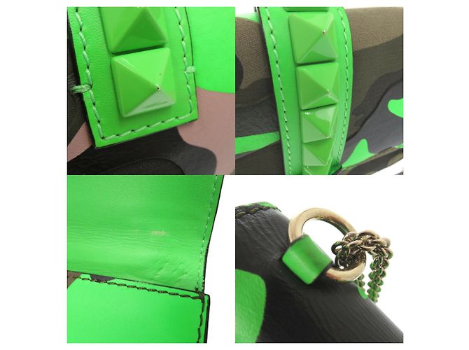Borsa a Spalla Camouflage Glam Rock Valentino Garavani Verde - vista 10