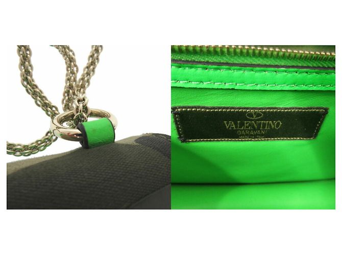 Borsa a Spalla Camouflage Glam Rock Valentino Garavani Verde - vista 11