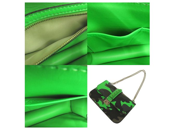 Borsa a Spalla Camouflage Glam Rock Valentino Garavani Verde - vista 6