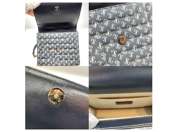 Borsa a Spalla Varenne Avenue con Catena Jimmy Choo Blu - vista 5