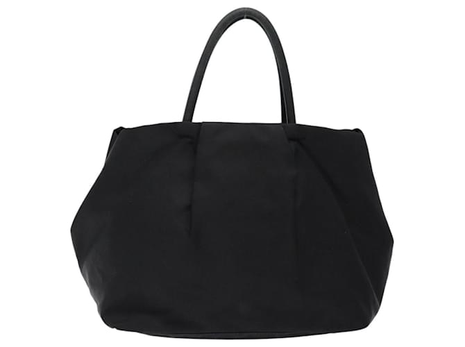 PRADA Borsa a Mano Nylon Argento Nero Auth 139576 - vista 2