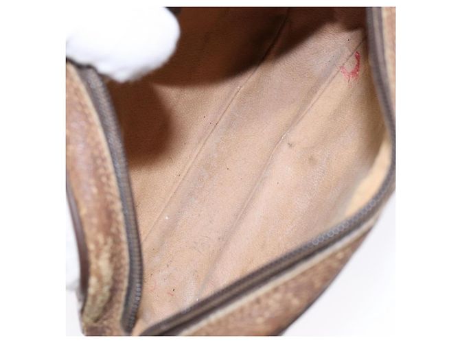 Borsa Sherry Line GG Supreme Web di GUCCI in PVC beige e oro 156 02 066 Auth 139661 D'oro - vista 11