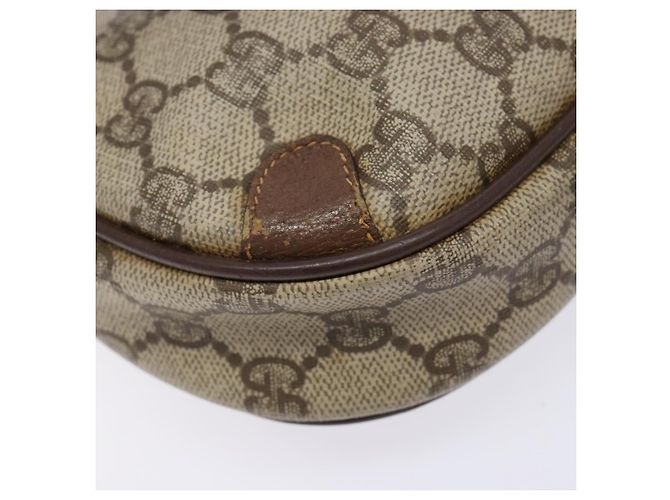 Borsa Sherry Line GG Supreme Web di GUCCI in PVC beige e oro 156 02 066 Auth 139661 D'oro - vista 14