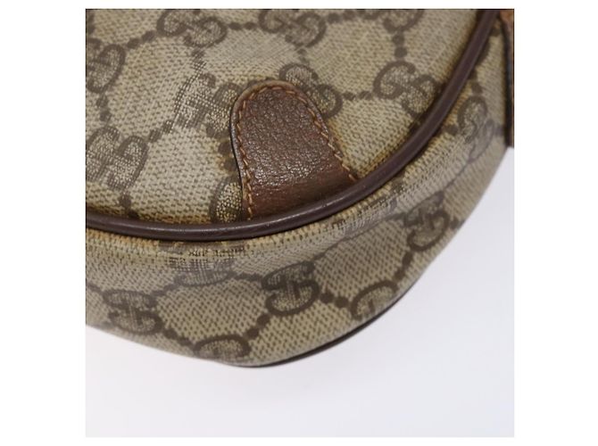 Borsa Sherry Line GG Supreme Web di GUCCI in PVC beige e oro 156 02 066 Auth 139661 D'oro - vista 15