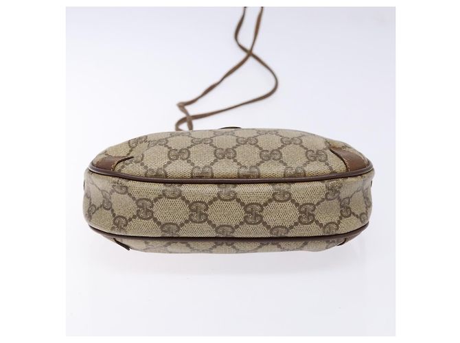 Borsa Sherry Line GG Supreme Web di GUCCI in PVC beige e oro 156 02 066 Auth 139661 D'oro - vista 5