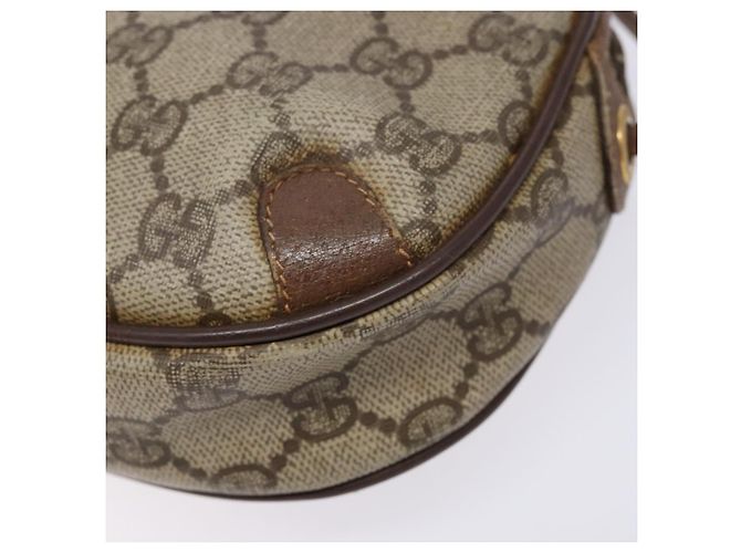 Borsa Sherry Line GG Supreme Web di GUCCI in PVC beige e oro 156 02 066 Auth 139661 D'oro - vista 9