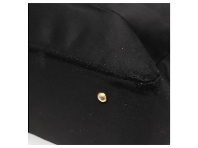 Borsa Tote LOEWE Satin Nero Oro Auth hk2946 D'oro - vista 15