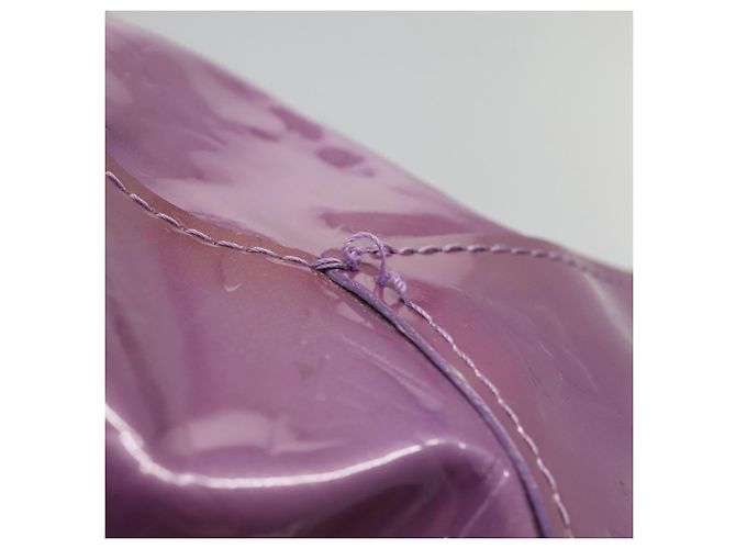 LOUIS VUITTON Monogram Vernis Reade MM Borsa a Mano Viole M91087 LV Auth hk2889 Porpora - vista 10